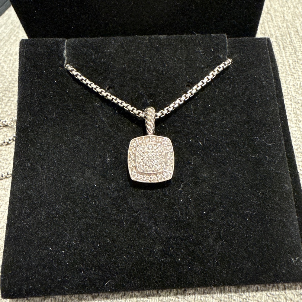 DAVID YURMAN PETITE ELBION DIAMOND PENDANT NECKLACE